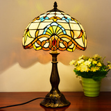 蒂凡尼欧式复古典雅卧室书房客厅彩色玻璃创意个性艺术装饰台灯