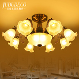 大气时尚客厅灯具欧式田园风温馨浪漫卧室吸顶灯地中海风格餐厅灯