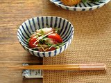 日本进口 浓十草 美浓烧釉下彩餐具 日式碗 餐盘