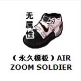 ㊣FS街头篮球装备 AIR ZOOM SOLDIER 25级永久模板/版鞋子 可锻造