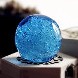彩璃。琉璃手工艺术 家居摆件创意生日小礼物海洋镇纸玻璃水晶球