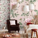现代欧式客厅电视餐厅卧室背景墙无缝无纺布壁纸壁画墙纸玫瑰花卉
