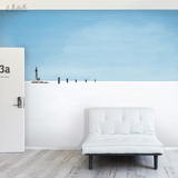 现代抽象立体地中海风景客厅沙发卧室电视背景墙无缝壁纸壁画墙纸
