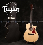 泰勒吉他 Taylor 414CE 全单板 电箱民谣吉他2015款ES2打板拾音器