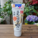 日本SANA 莎娜 天然豆乳美肌细滑洗面奶150ml  美白 保湿