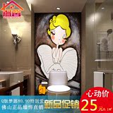 厨 卫生间瓷砖墙贴画 现代瓷砖背景墙3D艺术雕刻个性玄关过道梦露