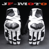 JFMOTO2016新款摩托车夏季骑行手套真皮打孔透气手套机车防摔手套