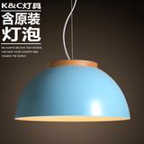 kc灯具现代简约锅盖儿童房吊灯单头创意个性吧台餐厅奶茶店灯饰