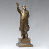 毛泽东全身像 毛主席挥手雕塑站像 纯铜 家居客厅超大摆件73厘米