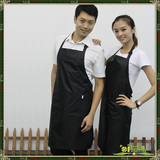 防水店员韩版咖啡厅做饭美发厨房用品咖啡师挂脖围裙防油画工作服