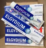 现货 16新小蛮推荐法国Elgydium美白牙膏75ml亮白去牙齿污渍