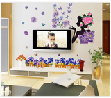 立体3D花仙子墙贴卧室房间客厅温馨 墙面装饰玻璃墙壁贴纸墙画
