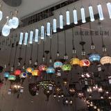 漫咖啡工艺特色个性创意琉璃灯酒吧餐厅小吊灯东南亚铁艺土耳其灯