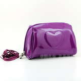 Lancome/兰蔻 紫色化妆包 红色收纳包 手拿包 零钱包
