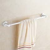 卫浴加长1米单杆毛巾架太空铝毛巾杆浴室单层毛巾挂圆形30-100cm