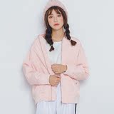 韩国东大门2016春季新款粉色宽松棒球服夹克衫薄卫衣学生短外套女