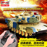 超大遥控坦克可充电遥控车军事模型亲子对战儿童男孩金属玩具礼盒