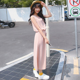 可语2016夏季新款韩版显瘦连衣裙女学生甜美雪纺长裙子清新文艺潮