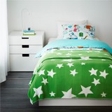 怡然宜家◆IKEA 欧利德 床罩/毯子(150x240 蓝色/绿色)◆宜家代购