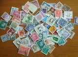 包邮外国邮票 外国信销邮票 盖销邮票小型票幅100枚不同 图案随机