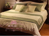 中式新古典床品多件套 后现代奢华床上用品 别墅样板间样板房软装