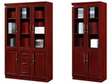 现货特价 带锁带抽屉实木书柜 2米红棕色文件柜 实木书橱C903-5