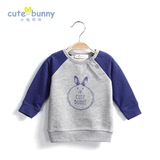 cutebunny2016宝宝春装新款 男童长袖韩版卫衣 婴儿纯棉套头外套