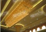 酒店大堂宴会厅水晶灯饰  非标工程灯具订制定做  长方形经典吸顶