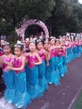 万圣节服装　美人鱼服装 女童演出服装公主裙子 儿童摄影服装