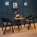 铁艺咖啡桌椅休闲套件欧式现代简约复古子星巴克奶茶店整装包邮