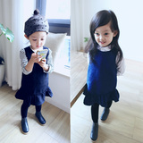 女童2016春装新款韩版儿童女宝宝春秋款个性无袖裙子背心裙连衣裙
