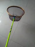 钓鱼抄网杆碳素超硬超轻伸缩 2.1米碳素抄网杆竿可定位2.4/3米