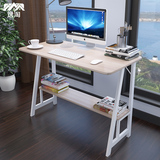 逸淘电脑桌 台式家用简约钢木办公桌简易书桌环保创意 简易写字台