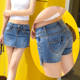 【天天特价】牛仔短裤女款式夏季休闲热裤裙裤大码显瘦中腰半身裙