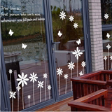 包邮墙贴 店铺橱窗阳台玻璃门贴纸 奶茶咖啡店窗贴画 春季春天
