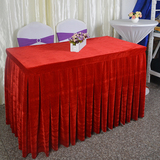 暗红色金丝绒台布办公室会议室桌布乒乓球台桌布加厚密丝绒桌布