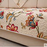 美式乡村沙发垫结婚喜庆沙发巾高档皮布艺沙发坐垫欧式大花沙发罩