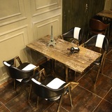 爆款 咖啡厅桌椅 西餐厅茶餐厅实木桌椅 奶茶店桌椅 复古美式餐桌