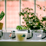 创意八涂ZAKKA耐热玻璃杯子 韩国早餐咖啡牛奶杯耐高温微波炉可用