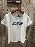 香港專櫃正品代購agnes b.sport波點小恐龍圖案短袖T恤 16夏女裝