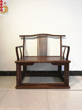 新中式茶椅老榆木实木官帽椅简约免漆打坐椅禅意太师椅直销新品