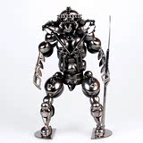 乐满屋 金属铁艺大号怪兽武士机器人模型摆件特色工艺品个性礼品