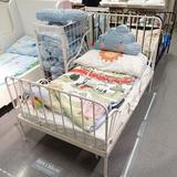 IKEA上海宜家代购米隆加长床婴儿儿童床框架伸缩床铁艺床特价正品