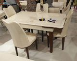 小户型餐桌椅组合一桌四椅可伸缩可折叠餐台钢化玻璃拉台  12款