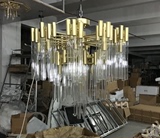 后现代简约个性玻璃吊灯创意展厅样板房会所别墅设计师吊灯！