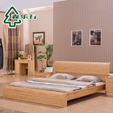 松木床全实木床1.5/1.8米单双人床组装婚床现代简约组合宜家家具