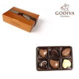 【比利时代购直邮】Godiva歌帝梵6颗金装巧克力礼物礼盒婚礼回礼