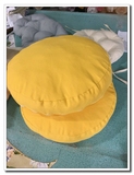 棉布纯色圆形坐垫薄团加厚拆洗泡泡垫可定做10厘米木地板坐垫