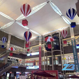 夏季商业酒店百货广场美陈 商场购物中心中庭装饰吊饰热气球热销