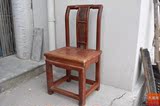 漂亮雕刻实木老式小椅子一把 木雕木器老旧家具古董古玩